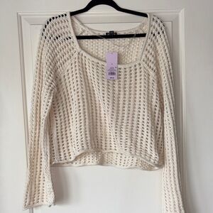 Wild Fable Cream Knit Sweater